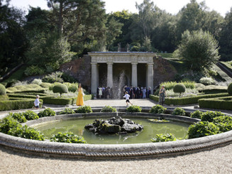 Wotton House Italian Gardens wedding reception