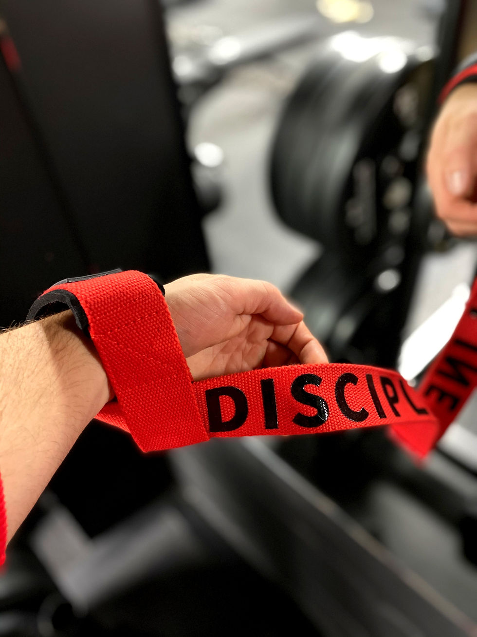 Thumbnail: Pro Lifting Straps Weight lifting Powerlifting Straps Red