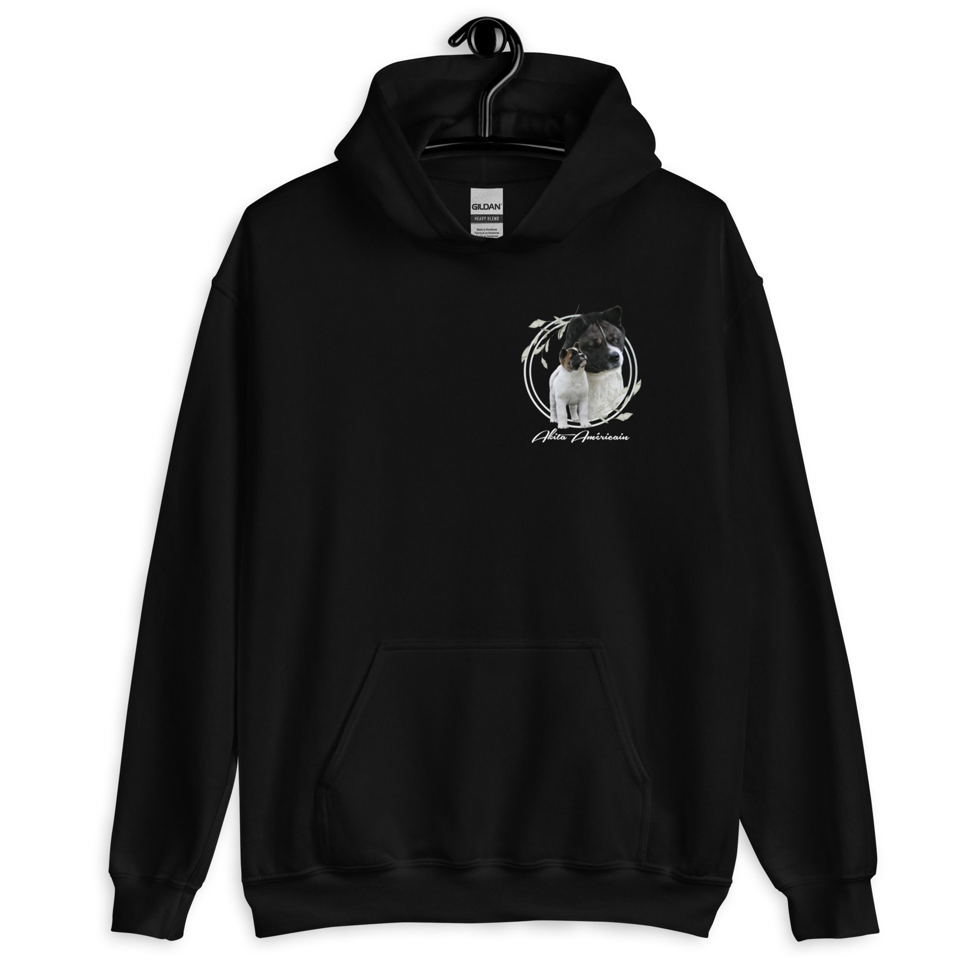Hoodie Unisex Akita Américain Pinto