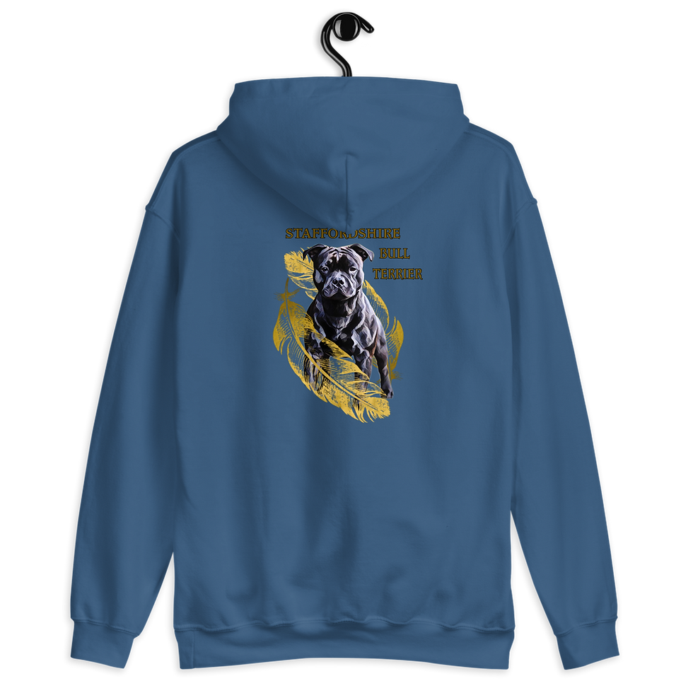 Miniature : Hoodie Unisex Staffordshire Bull Terrier