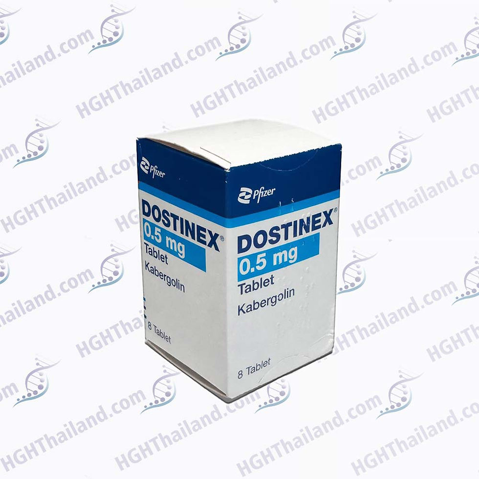 Dostinex Pfizer 0.5mg cabergoline tablets box