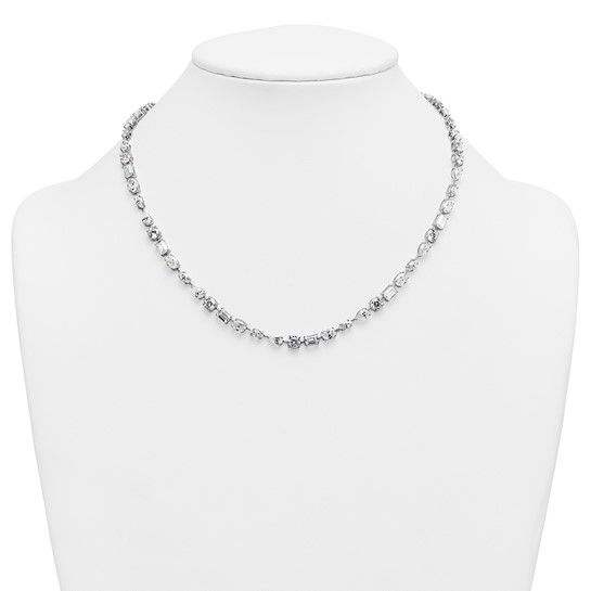 Thumbnail: Mixed-Cut Lab Diamond Necklace