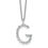 Thumbnail: Letter Pendant Lab Diamond Necklace