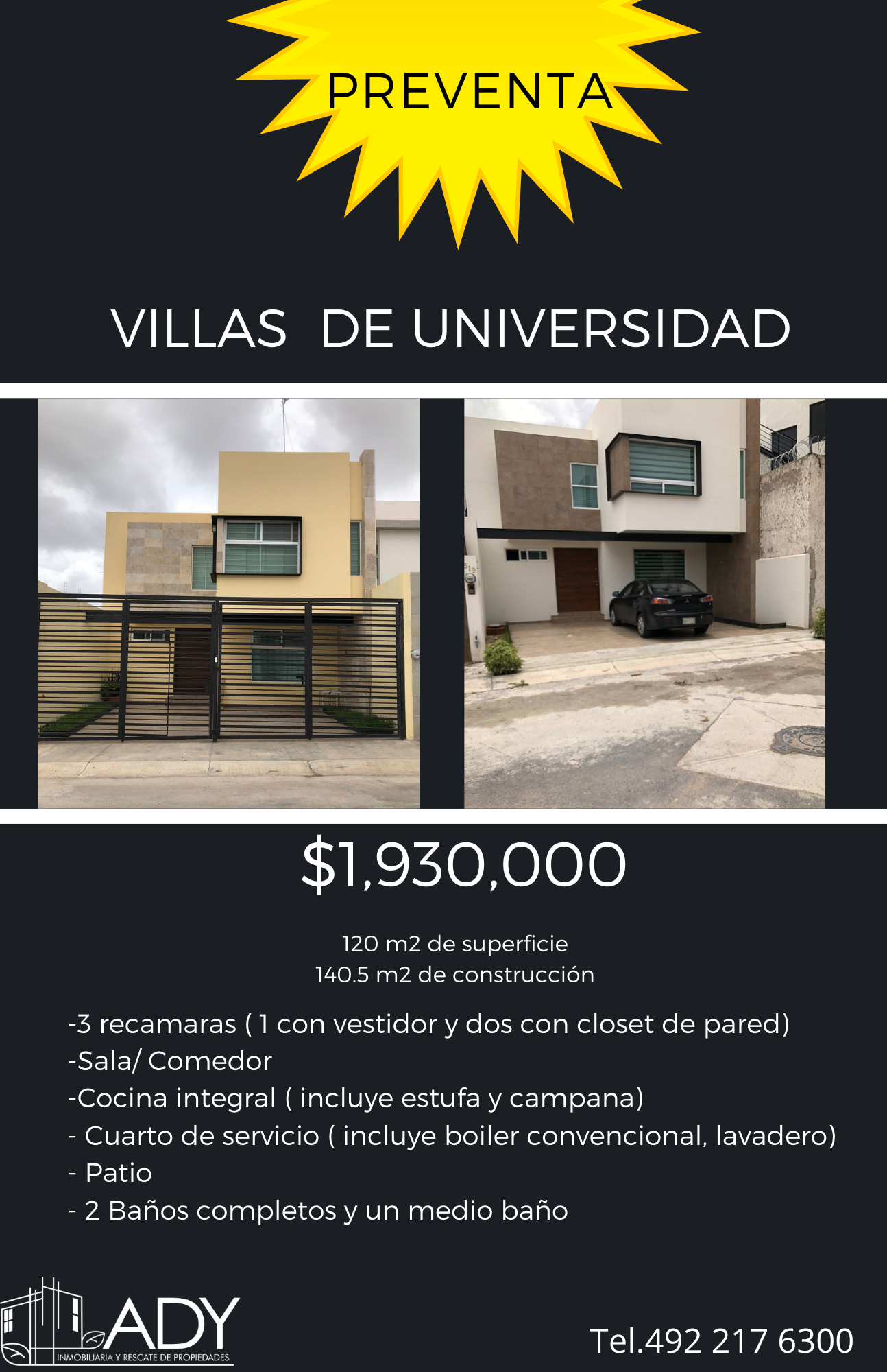 Venta de Casa en Privada Villas de Universidad, Zacatecas