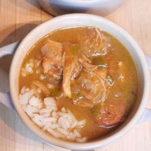 Shortcut Chicken and Sausage Gumbo