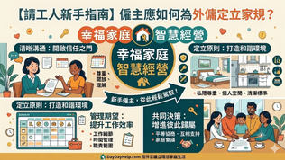 【請工人新手指南】僱主應如何為外傭定立家規?