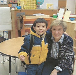 Louise d'Entremont with student