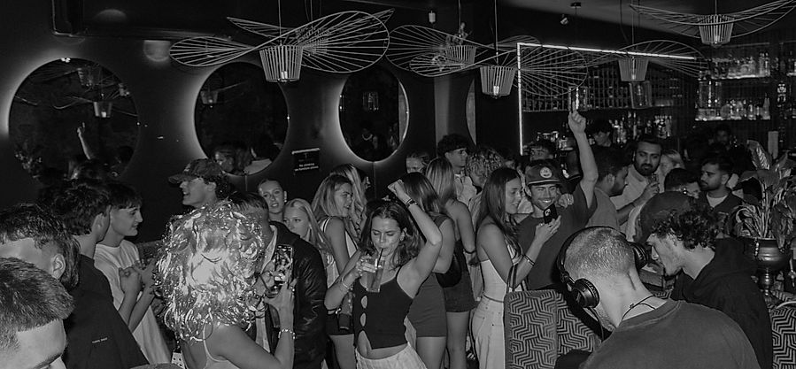 Dj playng at nightclub