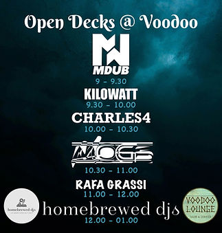 HBDJ 08.12.2024 Open Decks at Voodoo 2024 Poster