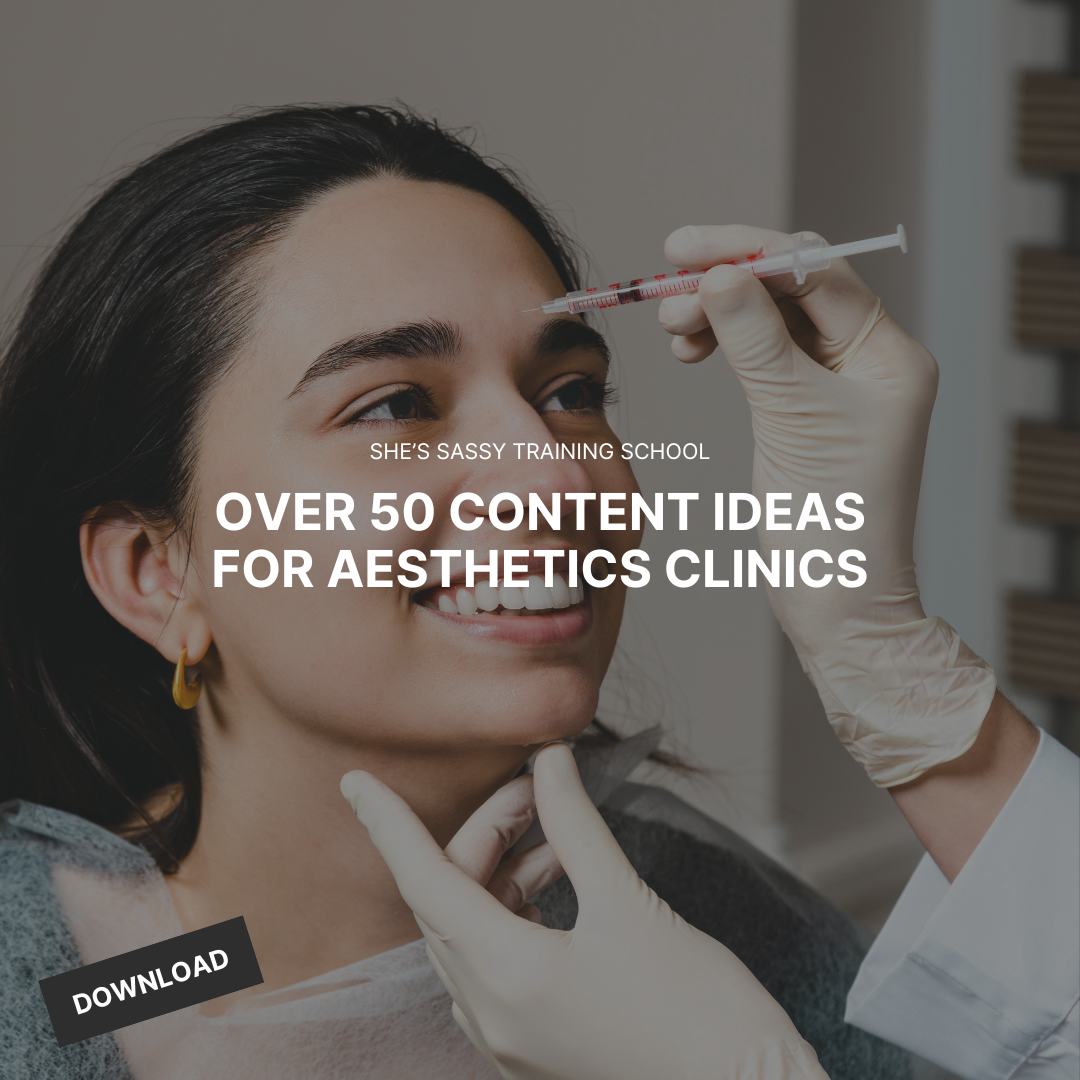 *FREEBIE - Over 50 Content Ideas for Aesthetics Clinics