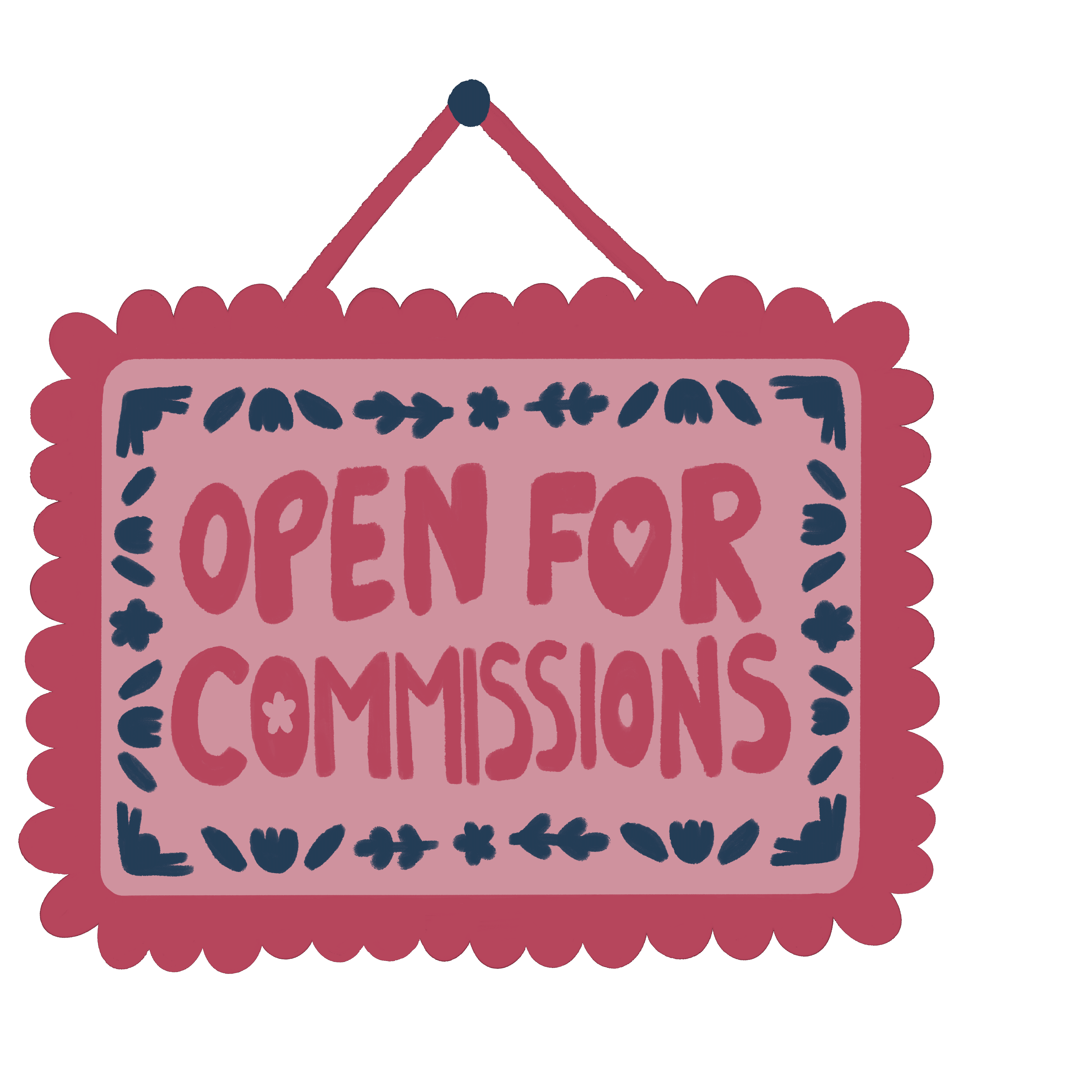 Open for commissions sign by _emberillustrates.GIF