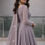 Thumbnail: Dusty Lavender Embroidered Anarkali Gown with Dupatta
