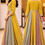 Thumbnail: Mustard Yellow Multi-Panel Embroidered Anarkali Gown