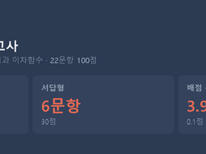 [대치 시험분석] 중산고 공통수학1, 이차함수 한 단원에 39점이 걸려 있습니다