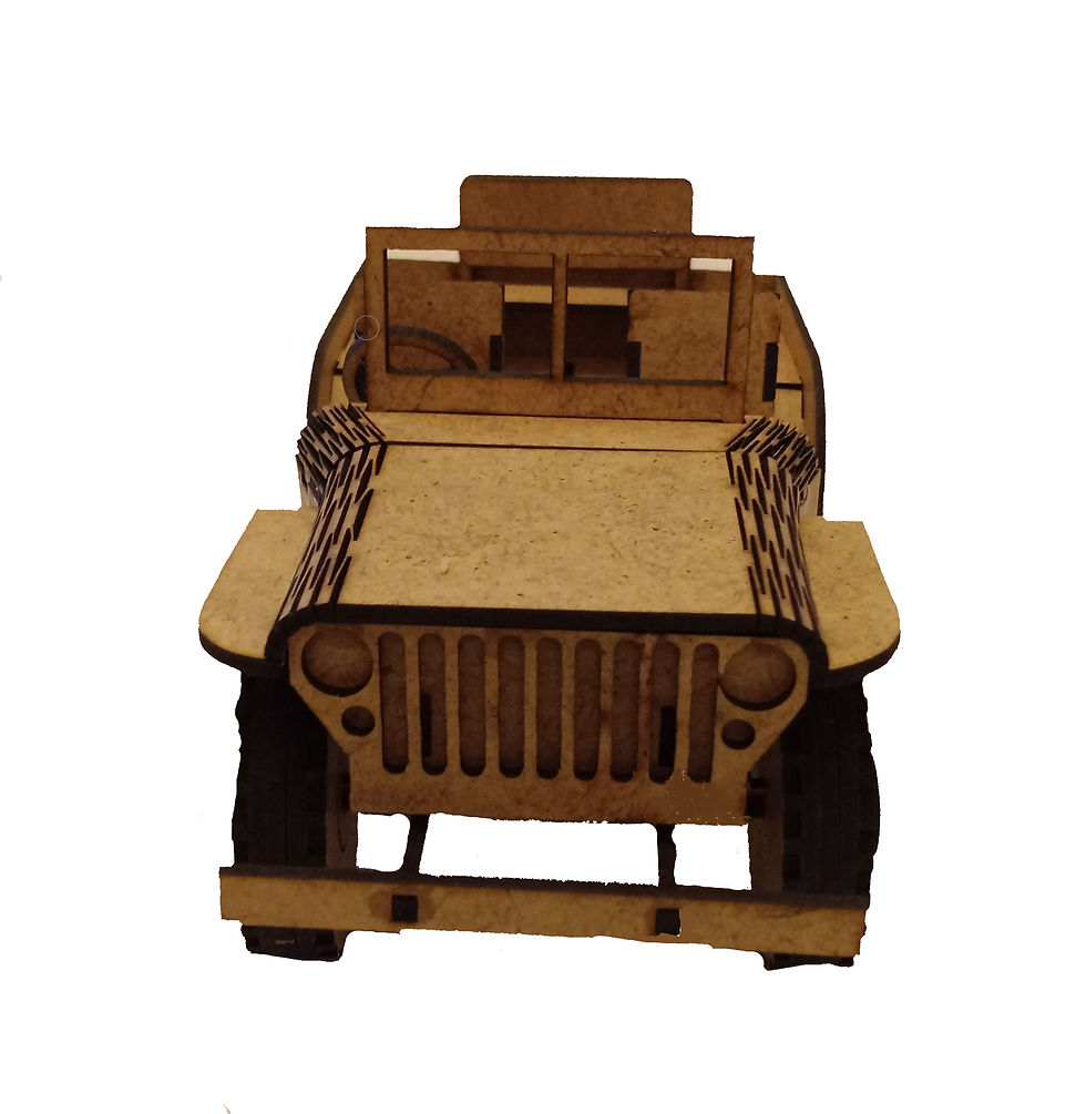 Küçük resim: Willys Jeep Ahşap Maket