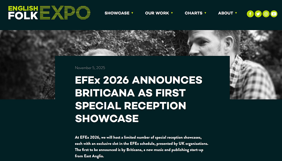 Efte and Faradena at the Briticana Showcase - English Folk Expo