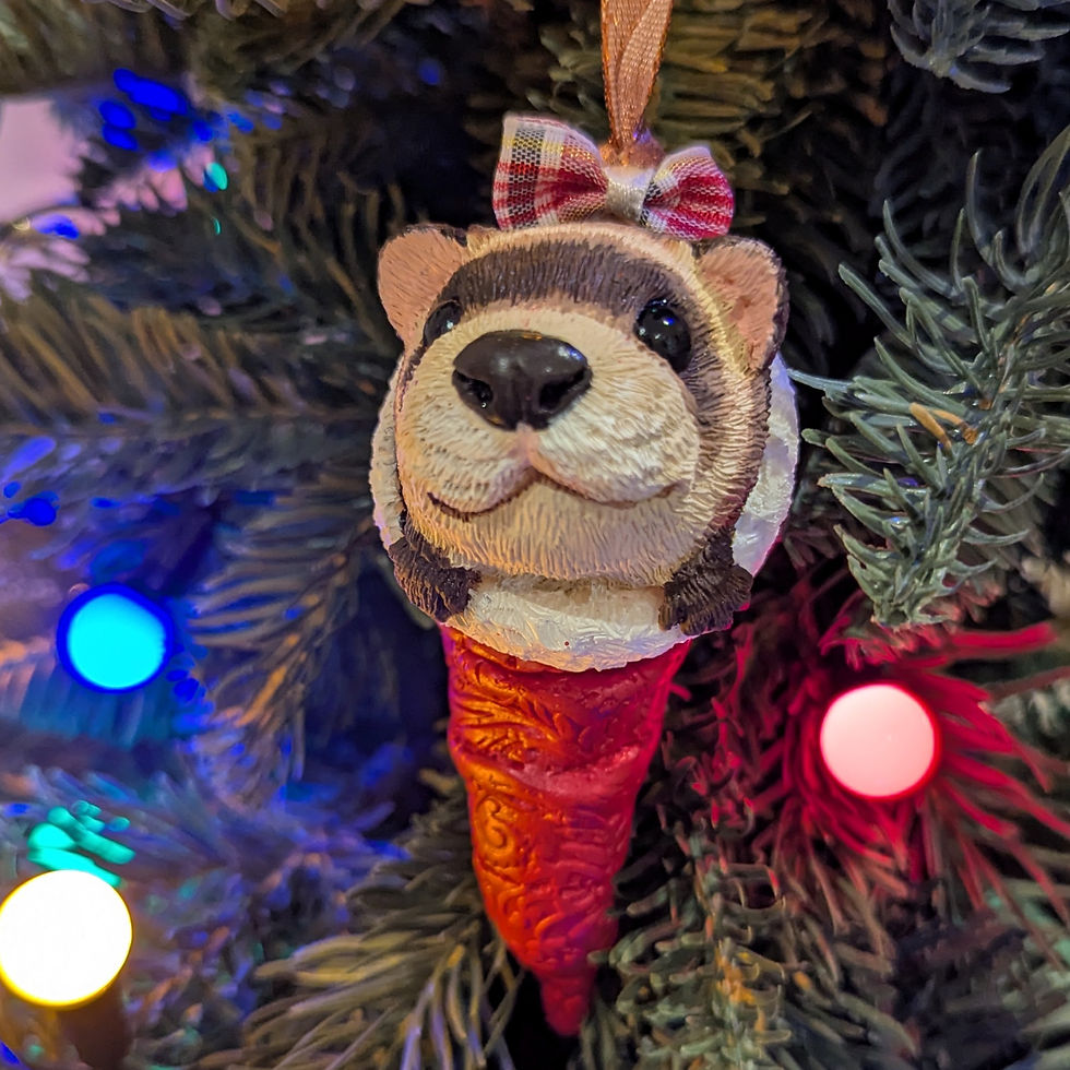 Thumbnail: Ferret Christmas Tree Ornament
