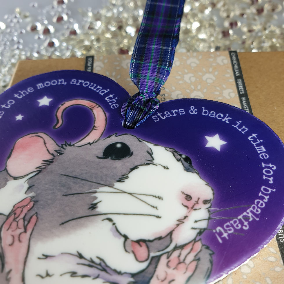 Thumbnail: Pet Rat Tile Hanger - Purple OR Cream