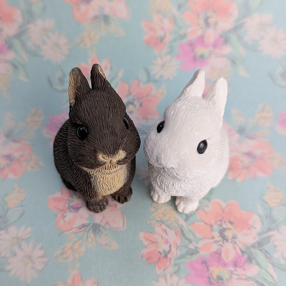 Thumbnail: Netherlands Dwarf Rabbit - Mini figurine sculpture