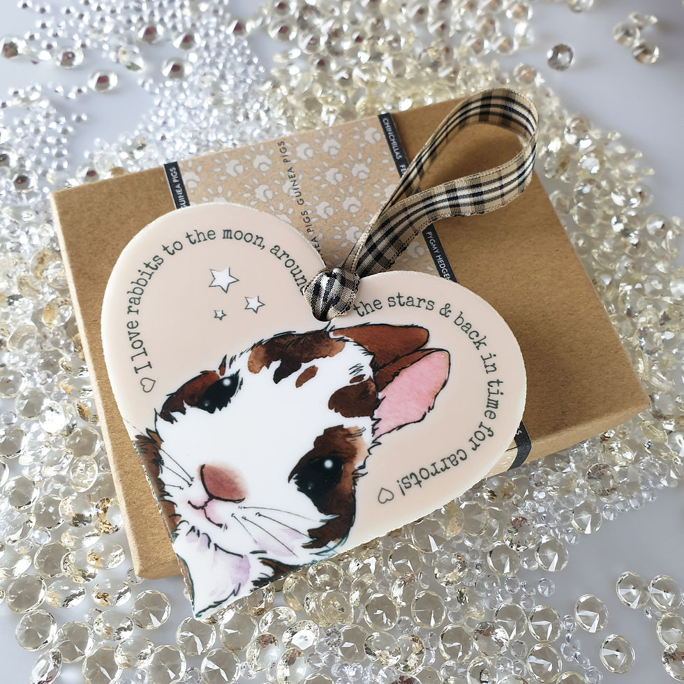 Thumbnail: Rabbit Hanging heart - Purple or Cream