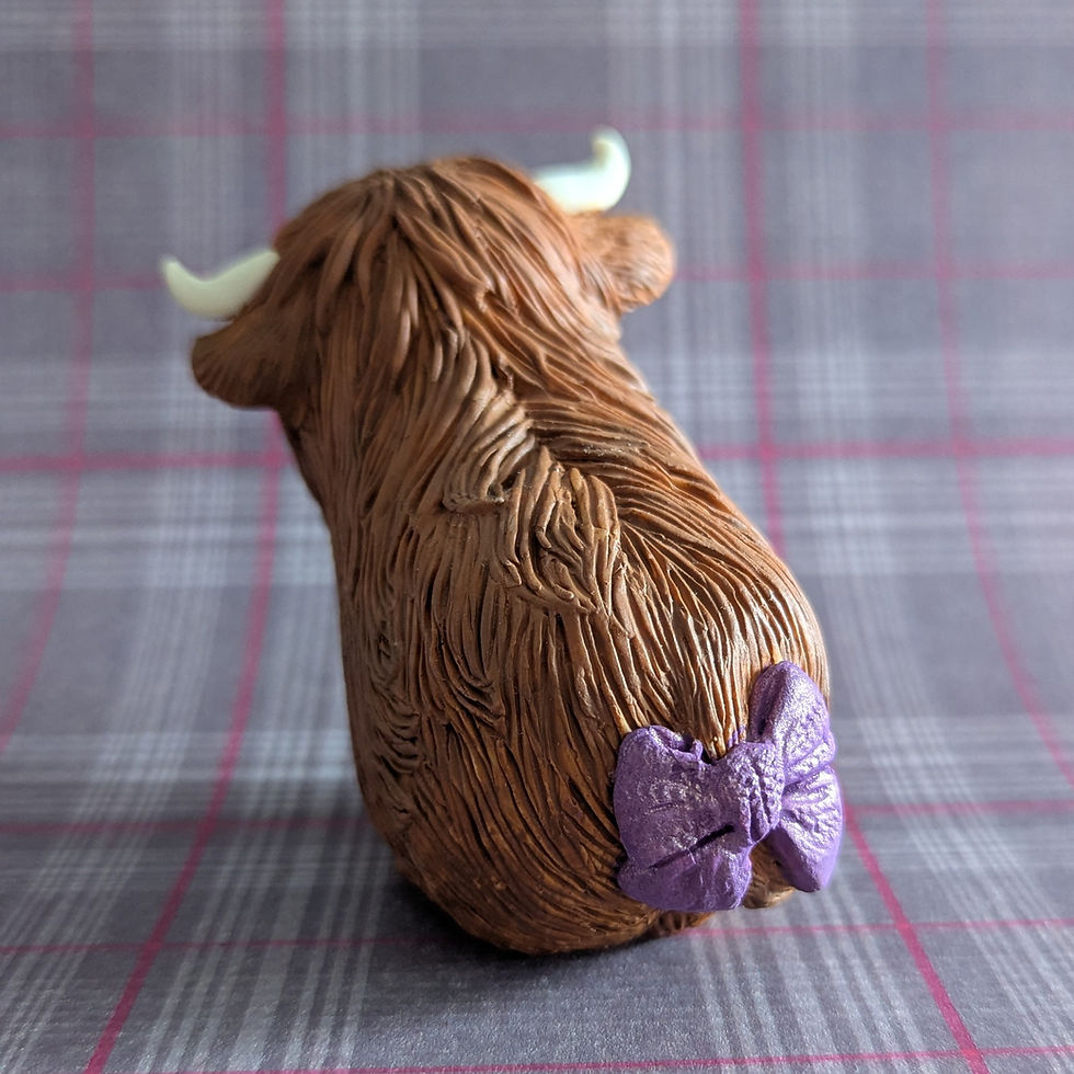 Thumbnail: Heather Highland Cow Sculpture