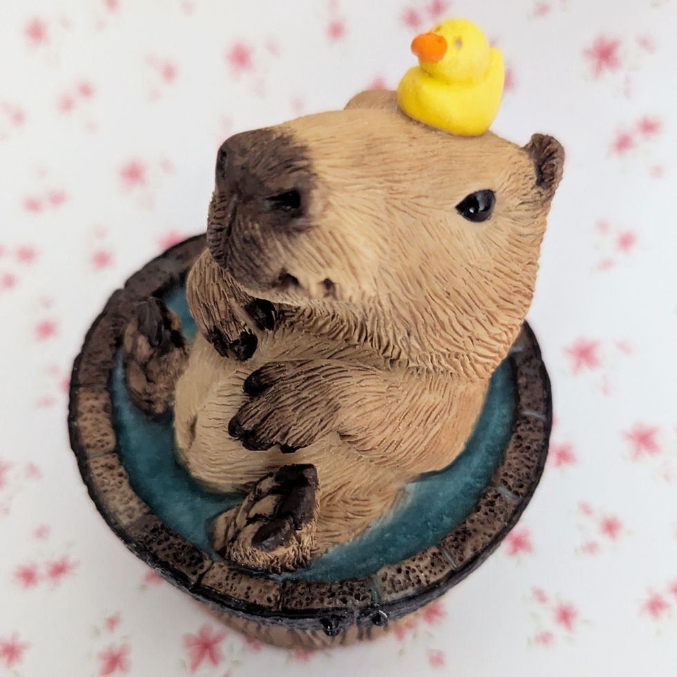 Thumbnail: Cadmus Capybara bath time sculpture