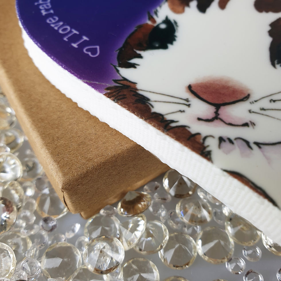 Thumbnail: Rabbit Hanging heart - Purple or Cream