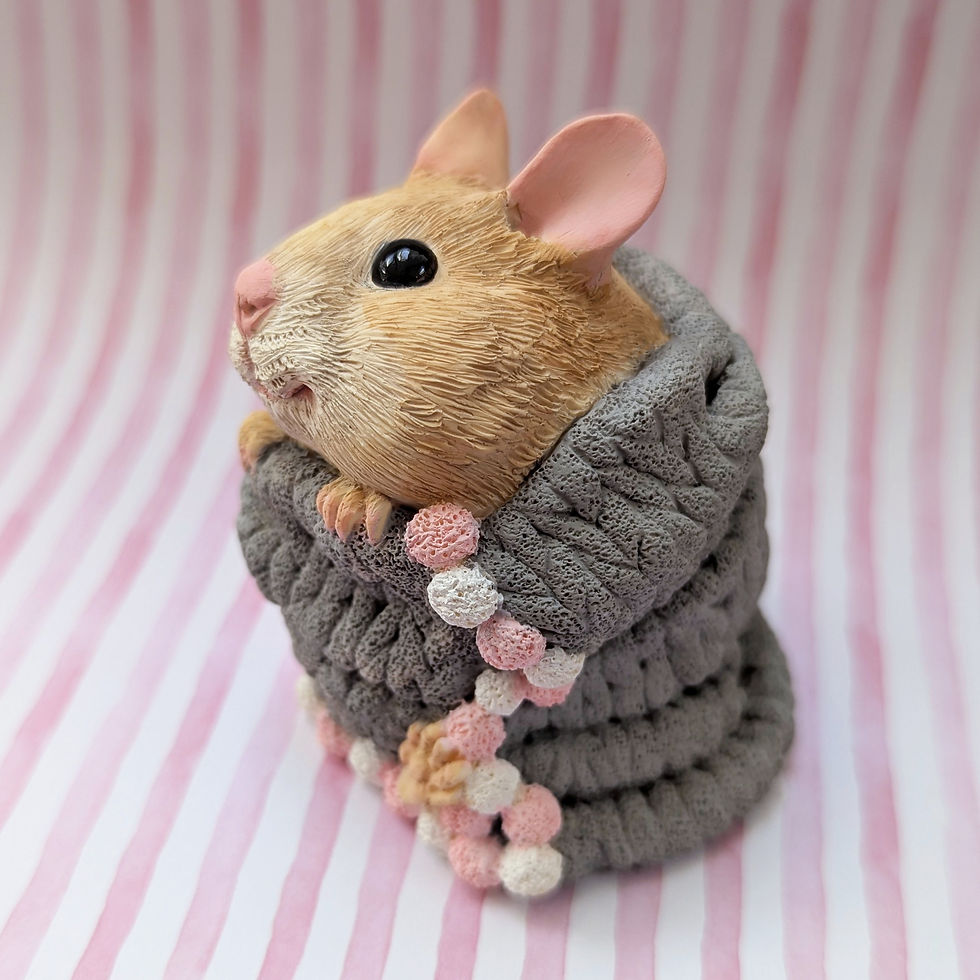 Thumbnail: Honey hamster's bedtime sculpture/figurine