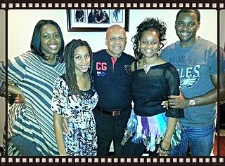 Sister's & brothers with Dad