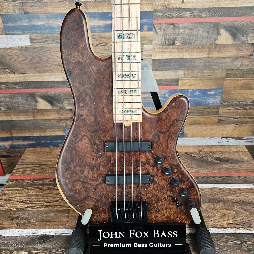 2022 Elrick Gold Series New Jazz Standard 4 with Burled Walnut top