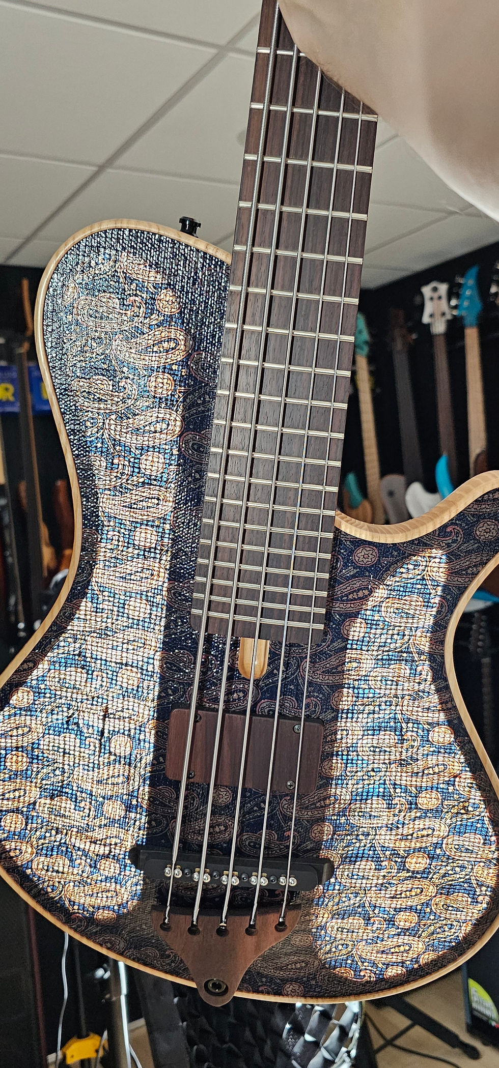 Thumbnail: Marleaux Spock 5-string - 32 inch scale - Blue Paisley