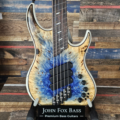 willie's bottom's bells N-T 5Lχ Dingwall Z3 5-string, Buckeye Burl top, Indigo to Natural