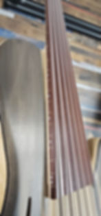 Thumbnail: Adamovic Halo 6 Hollow Custom Fretless 33" - WOW!