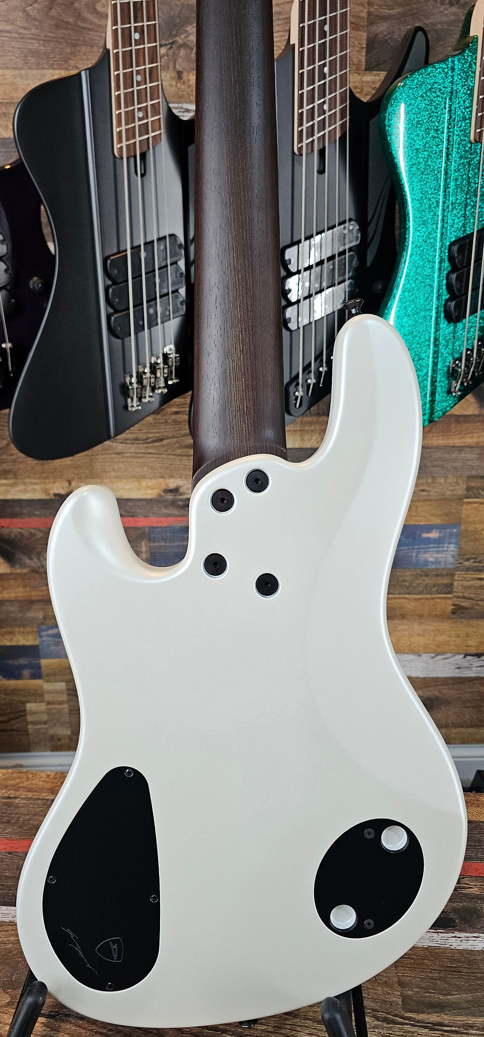 Thumbnail: Dingwall Super J 3X Ducati White with Wenge Neck