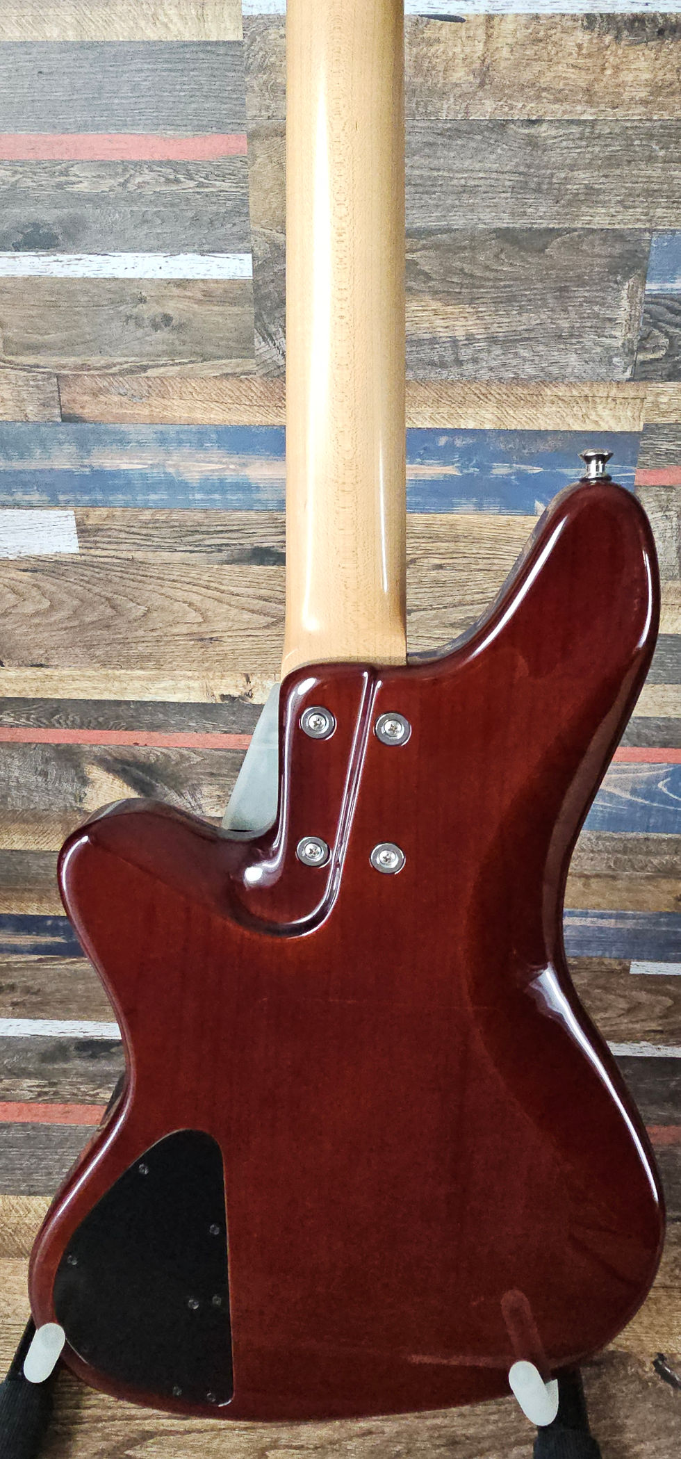 Thumbnail: LEH Offset 4 - All hand-carved, Mocha finish and Block Inlays