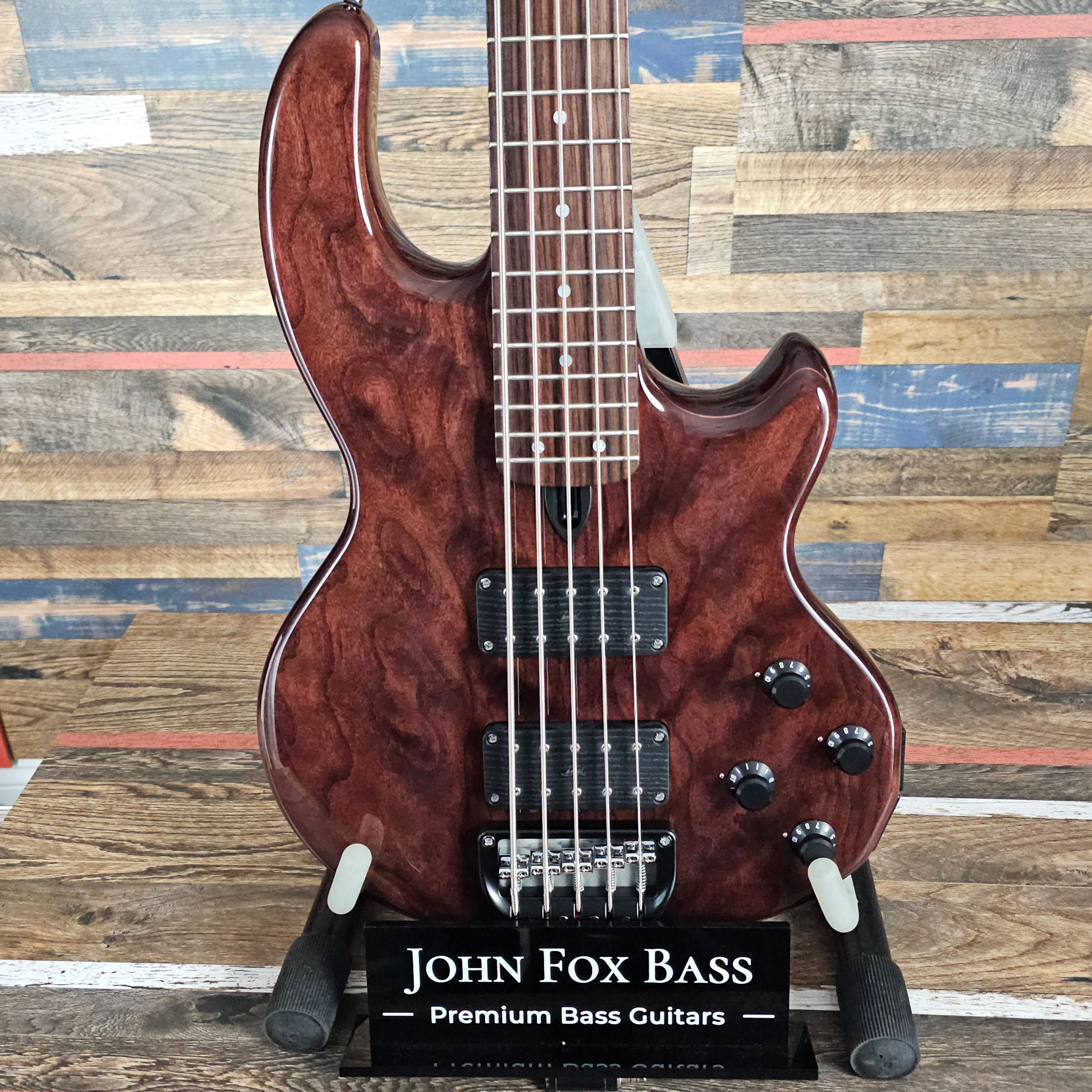 Wal Mk2 5-string - Figured Cherry top
