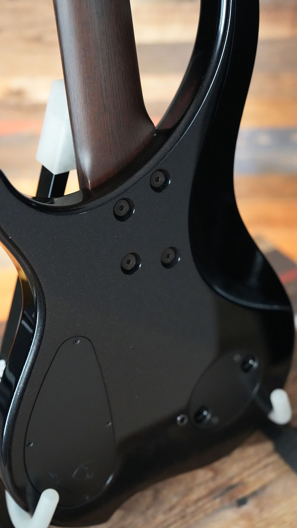 Thumbnail: Dingwall Afterburner II - Maple Burl top, Lavender Blue Fade, Sparkle Black back
