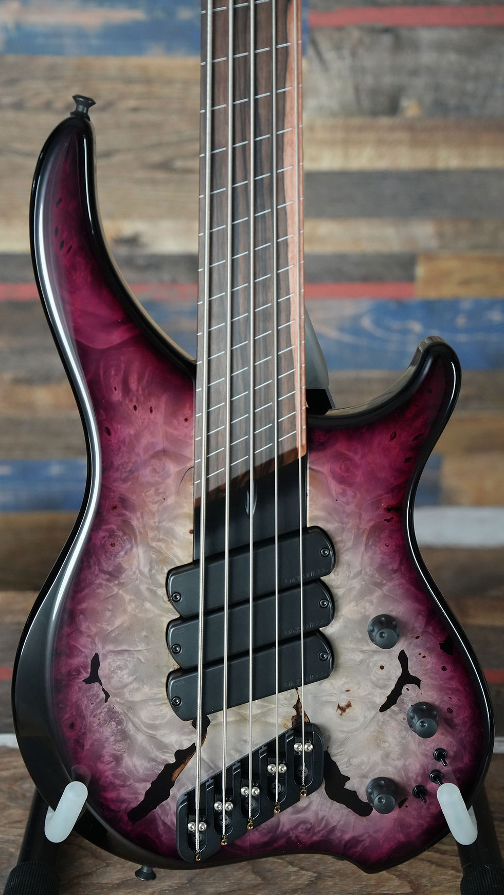 Thumbnail: Dingwall Afterburner I 5-string Fretless - UNBELIEVABLE Charcoal Magenta Burst