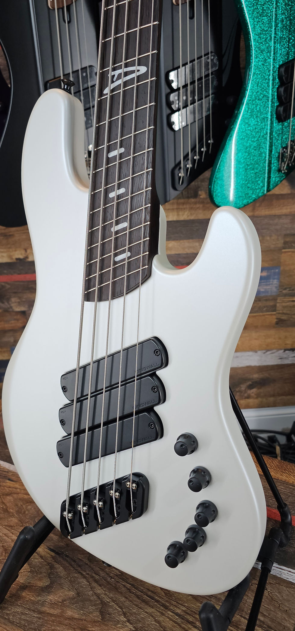 Thumbnail: Dingwall Super J 3X Ducati White with Wenge Neck