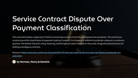 Service Contract Dispute Over Payment Classification