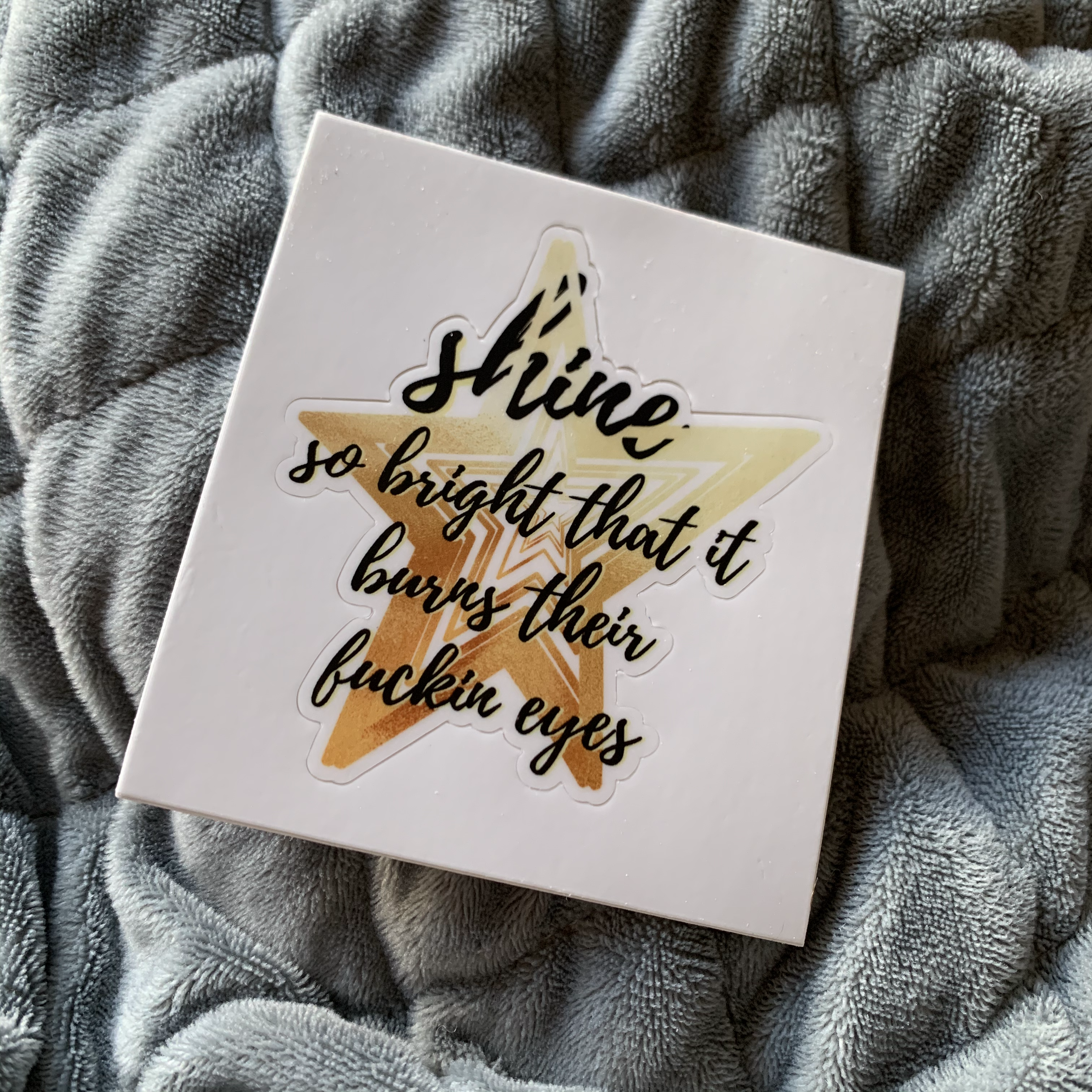 'Shine' Vinyl Sticker