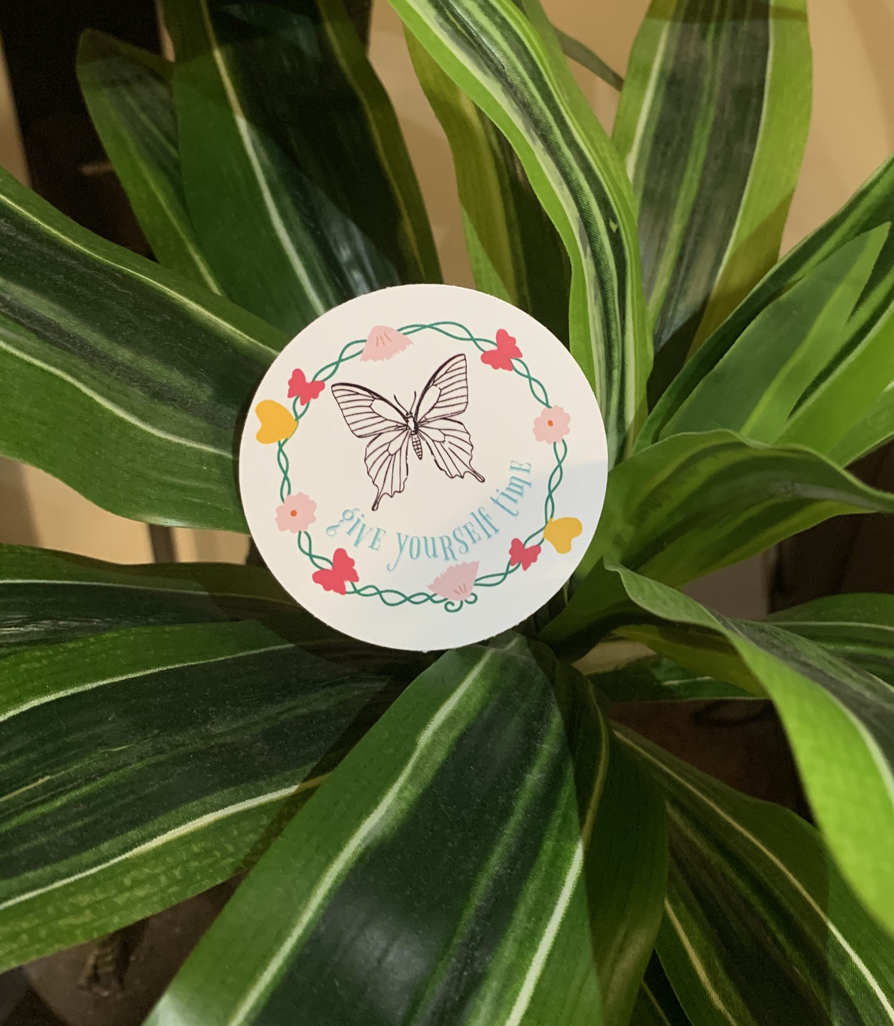 'Give Yourself Time' Vinyl Sticker