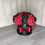 Thumbnail: Red & Black Foam Rose Hat Box - three sizes