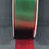 Thumbnail: 1.5 inch Green and Red Double Sided Wired Ribbon - 45m roll