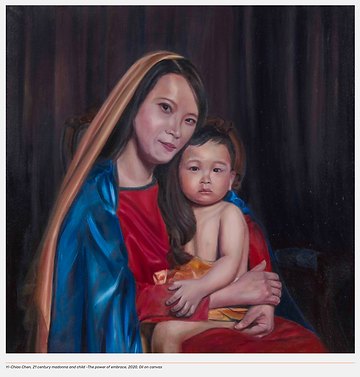 Yi-Chiao Chen, 21 century madonna and child -The power of embrace,.png