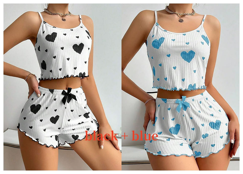 Thumbnail: Women's Pajamas Set Sleepwear 2 PCS Short Tank Tops And Shorts S M L White Venti