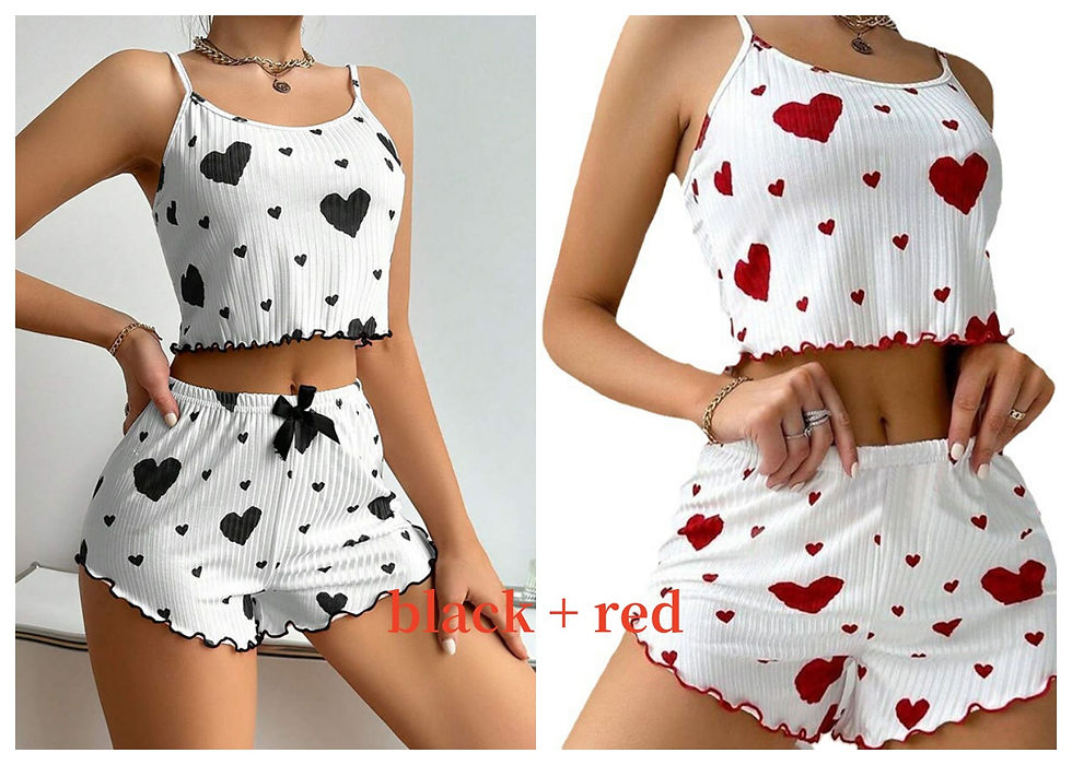 Thumbnail: Women's Pajamas Set Sleepwear 2 PCS Short Tank Tops And Shorts S M L White Venti