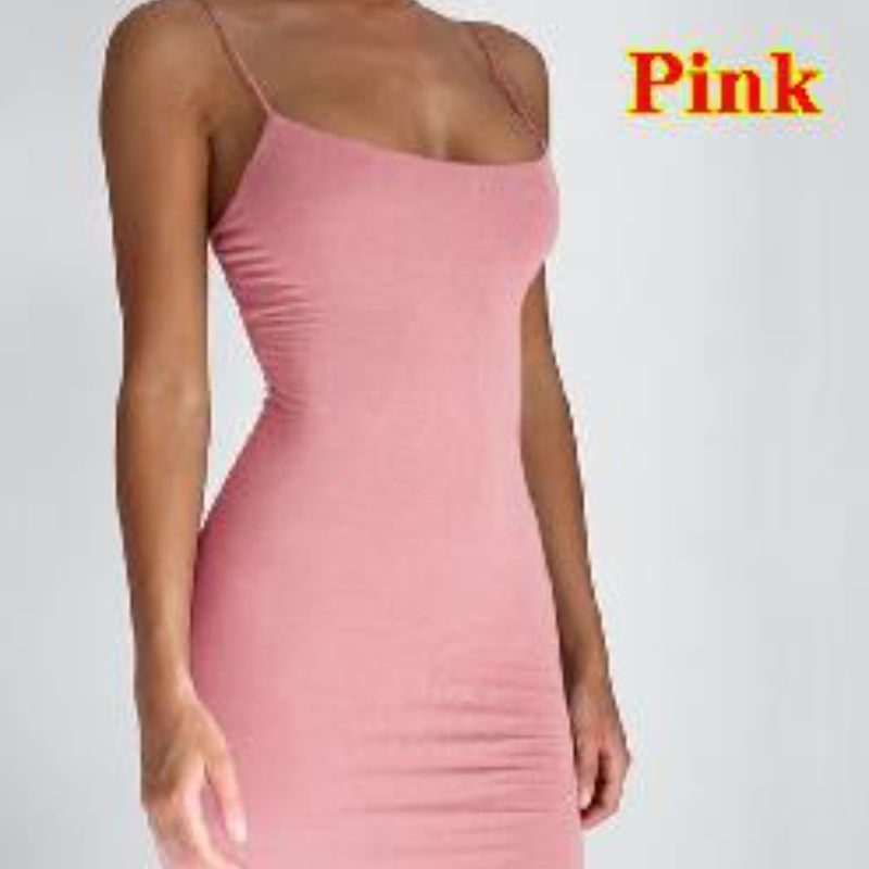 Thumbnail: Summer Spaghetti Strap Mini Dress 2026 Women Sexy Bodycon Club Party Dresses Sho