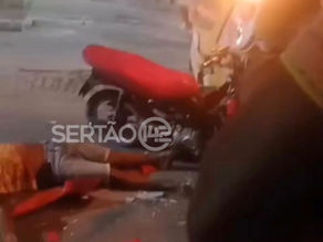 Motociclista fica em estado grave após colisão com ônibus escolar em Olho D’Água das Flores