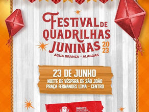 Prefeitura de Água Branca realiza Primeiro Festival de Quadrilhas Juninas na noite de São João